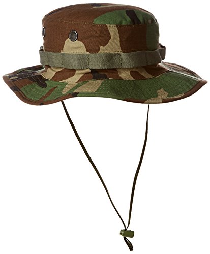 TRU-SPEC Boonie, Tru W/P 100% Cttn R/S with Loops, Woodland, 7