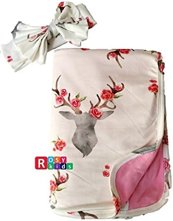 Rosy Kids Ultra Soft Breathable Double Layer Baby Receiving Blanket, Swaddle Blanket for Baby Girl and Baby Boy, Color21JY05