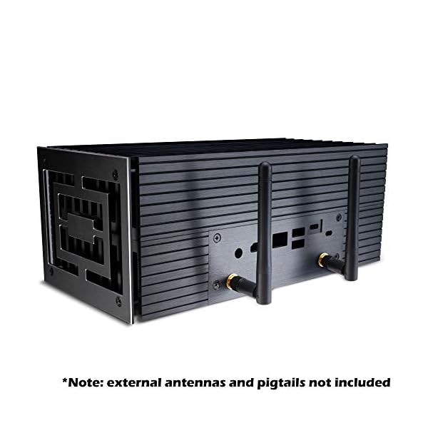 Akasa Turing FX | for Intel 10th Gen NUC (Frost Canyon) | Pure Aluminium Case | Internal M.2 SSD Heatsink | Passive CPU…