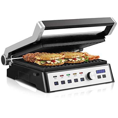 COSTWAY Smokeless Electric Grill 1500W Indoor Grill with Adjustable