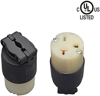 YuaDon 250Volt,20Amp, NEMA 6-20R, NEMA 6-20C, Grounding, 2 Pole,3 Wire-Industrial Grade