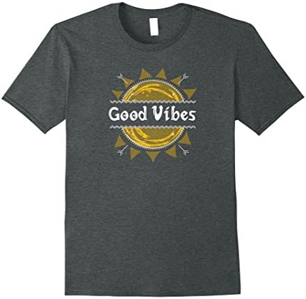 Mens Good Vibes T-Shirt Positivity Rebelution Music Peace Love XL Dark Heather