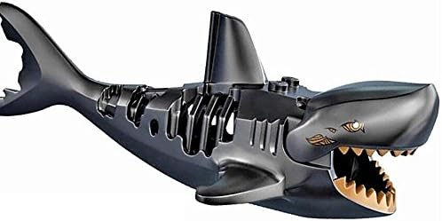 Ghost Zombie Shark Minifigure Building Block Toy - Compatible Mini Action Figure - Interchangeable Building Kit by Hatber Toys