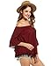 ANGVNS Women Off Shoulder Strapless Pleated Loose Cotton Shirts