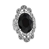 Mytys Vintage Decorative Pattern Marcasite Crysta and Marquise Onyx Rings (7)