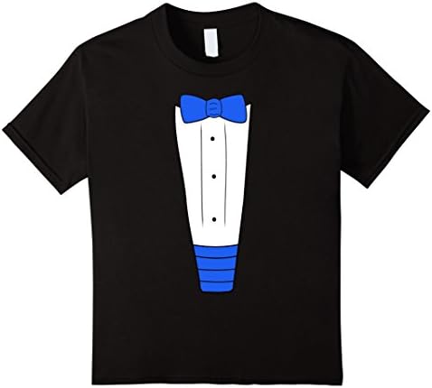 Kids Blue Tuxedo T Shirt 8 Black