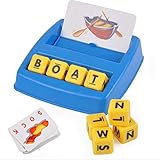 NeatoTek Preschool Educational Learning Matching Letter Game, Alphabet Letter Word Spelling Game Spell Words Board Game for Kids 3 Years & Up