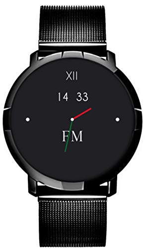 Florence Marlen Smartwatch Lusso ITALIANO FM1R | 2 CINTURINI | Uomo-Donna Cinturino Milanese Nero Portocervo|Regalo…