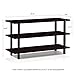 Furinno Pine Solid Wood 3-Tier Shoe Rack, Espresso