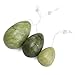ELEGIANT Set of 3 Natural White Jade Egg for Kegel Exercise Pelvic Floor Muscles Vaginal Exercise Yoni Egg Ben Wa Ball Health Care for women gift