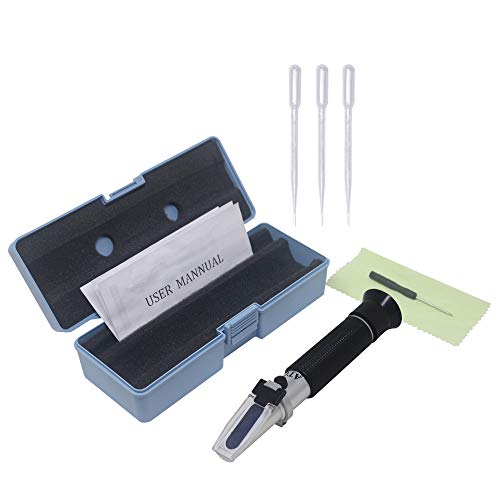 KETOTEK High Proof Alcohol Refractometer, ATC Alcohol Refractometer with 0-80% Alcohol Measurement Range for Liquor and Spirits. High Accuracy ±1% Alcohol Refractometer for Whiskey, Brandy, Vodka, etc - Thumbnail 6