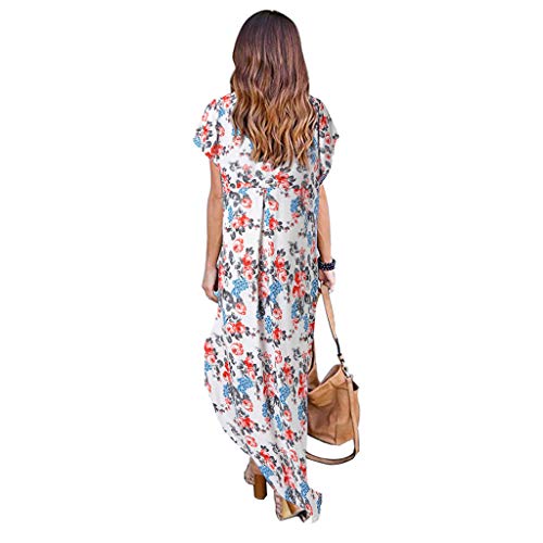 2 Women+Summer+Split+Maxi+Dress