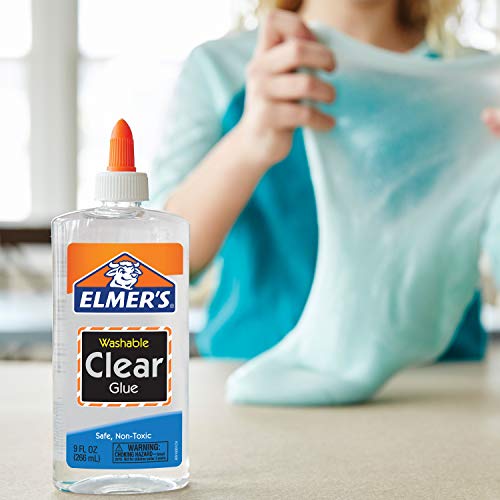 Elmer's Liquid School Glue, Clear, Washable, 5 Ounces, 24 Count Great for Making Slime