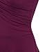 Laksmi Elegant Dresses, Womens Casual Dress A Line Cap Sleeve V Neck Large, Magenta