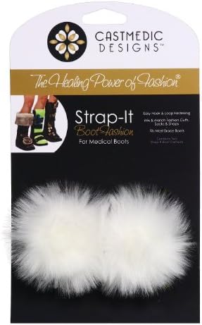 CastMedic Designs Strap-It Fur Balls S/2, White