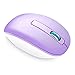 Wireless Mouse, Vogek 2.4GHz Wireless Mouse Small Optical Wireless Mouse with 1601 DPI Nano USB Receiver for Laptop - Purple
