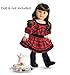 American Girl Samantha's Holiday Outfit & Tea Accessories Set For Doll (Doll is not included)