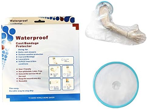 Adult Waterproof Arm CastWound Cover-Reusable Cast Bandage Protector for Shower,Bathing,Swimming,Sleeve Bag Covers for Wound,Burns,Plaster (26"Lx17.3W")-2101