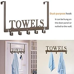 Towel Hooks for Bathroom Over the Door Hooks Wall