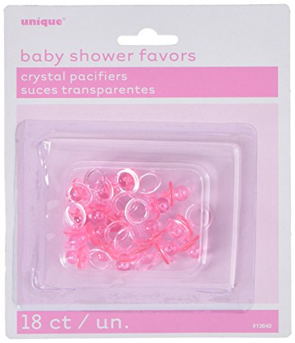 Amazon Com 24 Pcs 3 4 Mini Light Pink Plastic Pacifier Necklaces