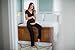 Black Maternity Nursing Wrap Top Sleep Set Sleepwear Small