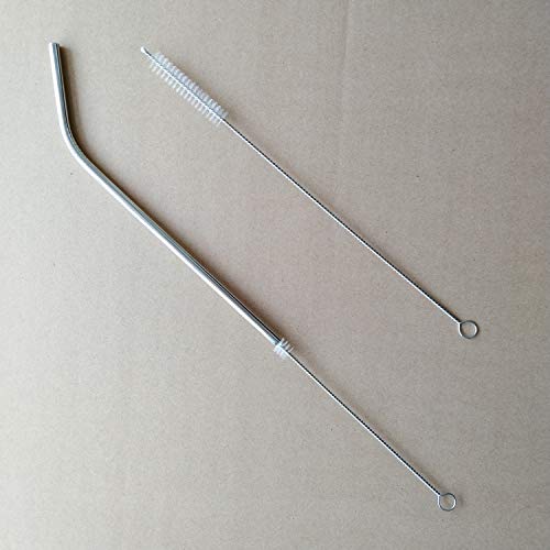BBDOU Drinking Straw Cleaning Brush Kit Straw Tube Pipe Cleaner Nylon Bristles Stainless Steel Long Handle Cleaning Brushes For Multiple Size Straws, Set of 8