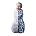 Woombie Grow with Me Baby Swaddle, Convertible Swaddle Fits Babies 0-9 Months, Expands to Wearable Blanket for Babies up to 18 Months, Doggies & Stripes