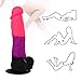 Louviva Women Masturbation Realistic Dildo Adult Toy with Suction Cup, 8