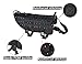 Tactical Service Dog Molle Vest - VIVOI Military Adjustable Training Harness with Detachable Pouches (Large,Black)
