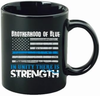 Brotherhood of Blue - Thin Blue Line - Police and Sherriff Supporters Coffee Mug