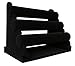 Sodynee® Velvet Triple Tier Necklace Jewelry Bangle Bracelet Organizer Holder Display Stand, Black