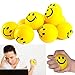 Smile Face Squeezable Stress Ball – Mega Pack of 24 - Tension Relief Activity Balls - Pressure Relieving Health Balls - Therapeutic Relaxing Neon Yellow Color