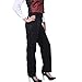 SixStarUniforms Women's Plain Front Tuxedo Pants Black