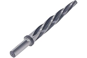 Taper Chucking Reamer M2 High Speed Steel Spiral Flutes Bridge Bit with 3/8 7/16 1/2 9/16 5/8 3/4 7/8 1 Inch for Metal Alloy 