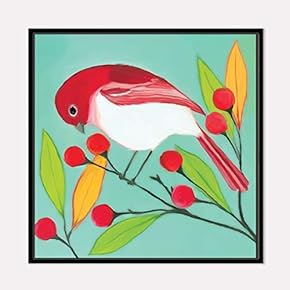 Framed Canvas Wall Art for Living Room, Bedroom Beautiful Watercolor Birds Canvas Prints for Home Decoration Ready to Hanging - 16x16 inches