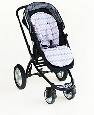 Bambella Designs Stroller Liner - Chevron Pink