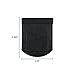 Pocket Square Holder, Men's Suit Handkerchief Keeper, 3.5” x 4.5”, Black, Felt