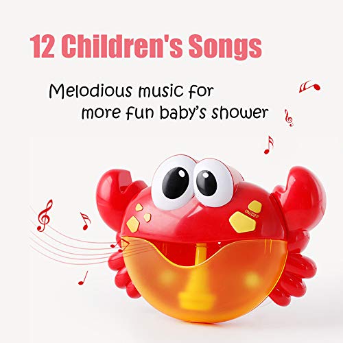 Jujuism Crab Bubble Maker Bath Toy with Music Sound Shower Bubble Making Machine Battery Operated for Baby Child - Thumbnail 7