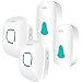 Wireless Doorbell, Anko Reaches 1000 Feet Distance Portable Operating Radio Range with 36 Chime Kit (2 Push Remote Button Transmitter+2 Receiver ,No Batteries Required for Receiver ,White)