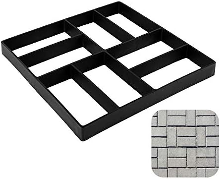 Elfishjp 舗装金型 コンクリート金型 舗装コンクリート Diyパスメーカー Diyモールド Diy ガーデニング セメント 床 景観コンクリート 鋳型 4cm 迅速な対応で商品をお届け致します 遊園地歩道などに装飾 成形 遊歩道 40 石畳 金型 庭レンガ