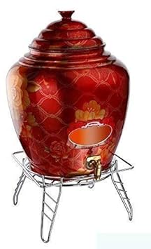 KRIZZ Fancy Water Pot and Matka Stand Stainless Steel Pot Stand Kitchen Rack Chrome Plated Plant Pot Stand