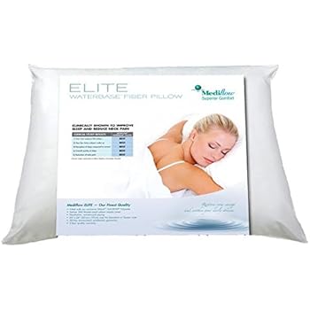 Mediflow 1066 Elite Fiberfill Waterbase Pillow - The world's first water pillow, clinically proven to reduce neck pain and improve sleep.