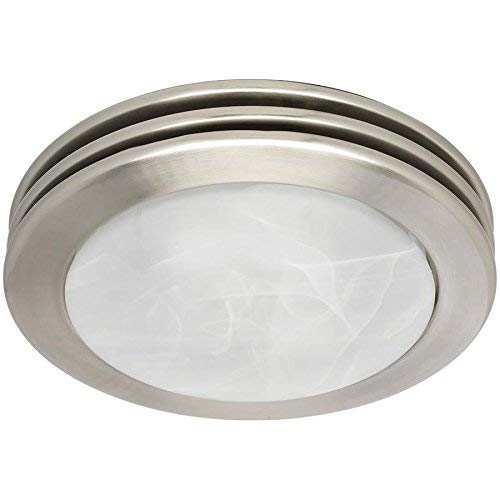 Utilitech 2-Sone 80-CFM Brushed Nickel Bathroom Fan