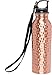Mindful Design Pure Copper Hammered Water Bottle - Leak-Proof Solid Copper Vessel for Ayurvedic Health Benefits (31 oz)