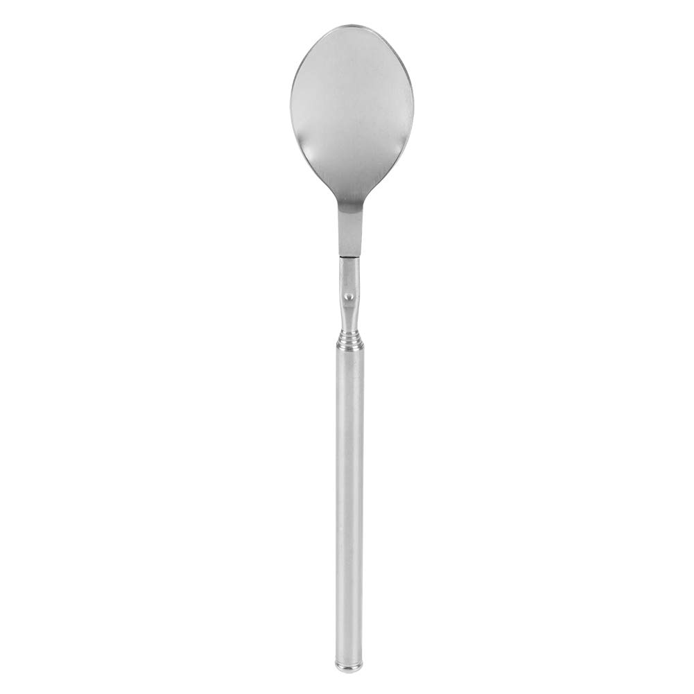 Haofy Telescopic Spoon, Stainless Steel 62cm Long Telescopic Stirring Spoon Extendable Spoon Stretchable for Barbecue Tableware Supplies