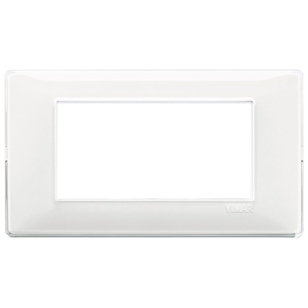 Placca 4 Moduli Reflex Neve Vimar Plana 14654.41 — image 1