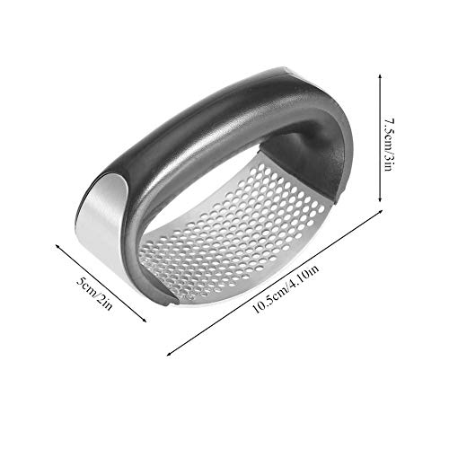 Neepanda Stainless Steel Garlic Press Rocker Garlic Chopper Crusher Rocking Solid Mincer Ginger Crusher Squeezer - Easy to Clean, Dishwasher Safe, Perfect Gift for Any Occasion