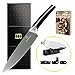 EMMSMART Professional Chef's Knife| Multipurpoase | High Carbon ULTRA Sharp Steel Blade | Superior Stainless Steel | Great Gift Box + Bonus: Mini Knife Sharpener + eBook