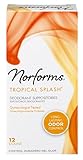 Norforms Tropical Splash Deodorant Suppositories 12 each (Pack of 2)
