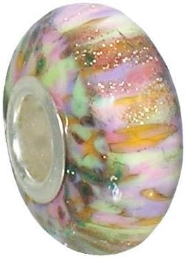 Fenton Art Glass Frosted Crocus Bead Charm